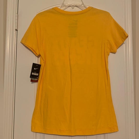 NIKE Louisiana State University “Geaux Tigers”Women's T-Shirt Large Slim Fit NWT - Picture 2 of 4